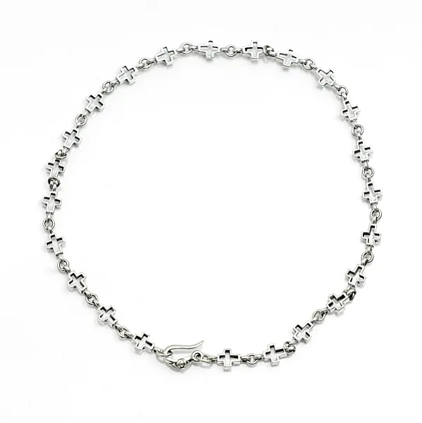 Colier gotic cruciulite Argint