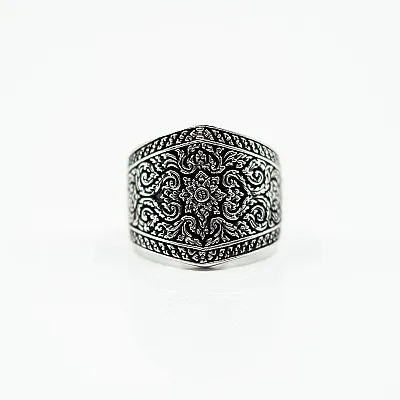 Inel lat broderie gotica Argint - 1