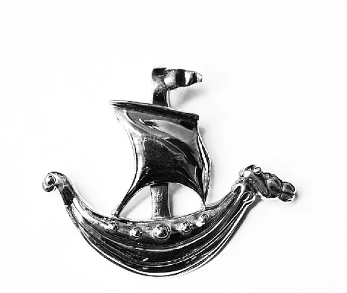Pandantiv corabie vikinga l Argint