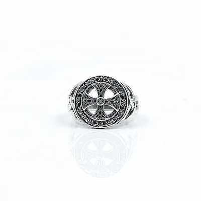 Inel rotund cruce celtica s Argint - 1