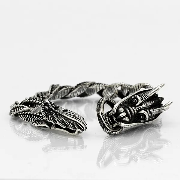 Bratara zale dragon coada Argint