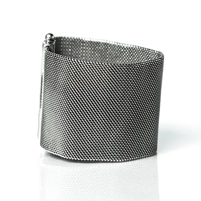 Bratara tip plasa lata 5cm Argint - 3
