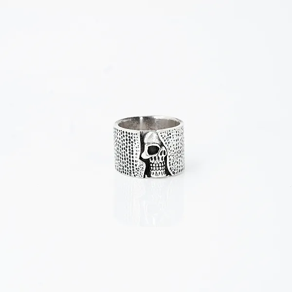 Verigheta craniu hammered Argint