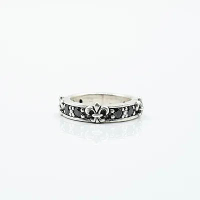 Verigheta Fleur de Lys cz.negru Argint - 1