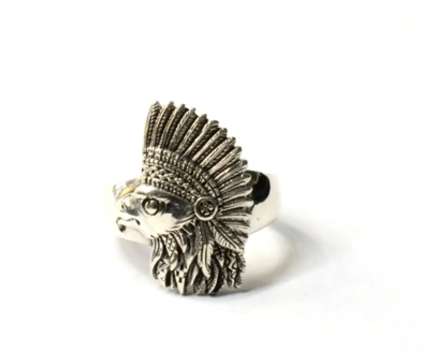 Inel slim vultur indian Argint
