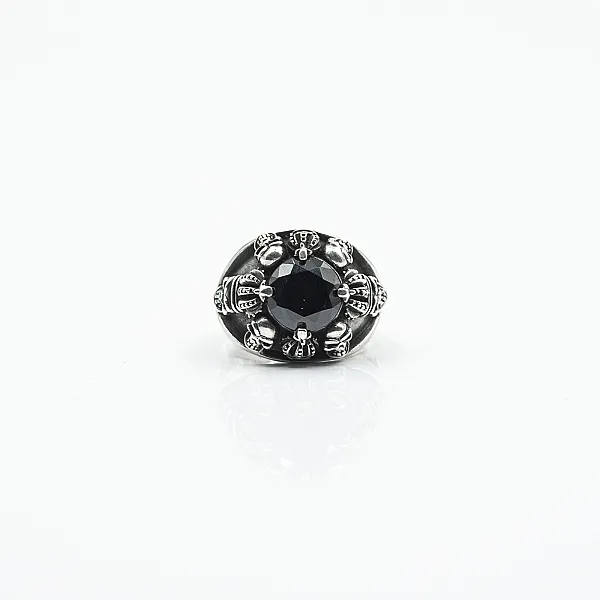 Inel cranii coronite Argint