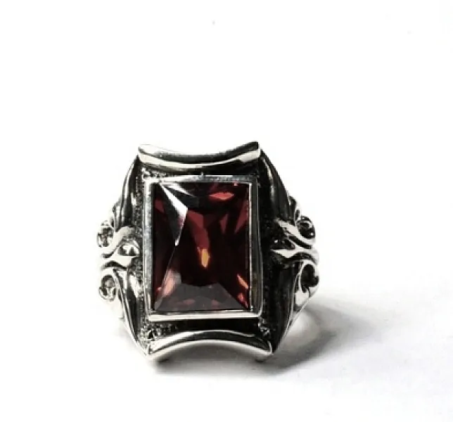 Inel gotic dreptunghiular crin Argint