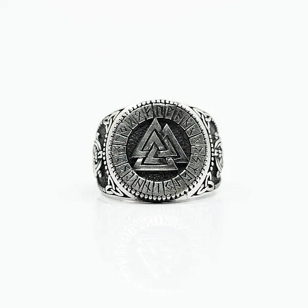 Inel viking valknut Argint