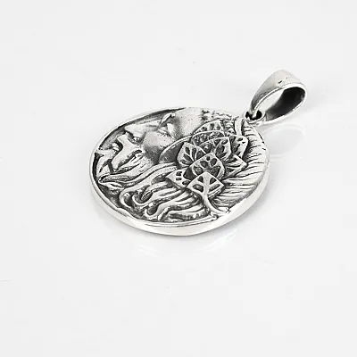 Pandantiv moneda drachma Dionisos Argint - 2