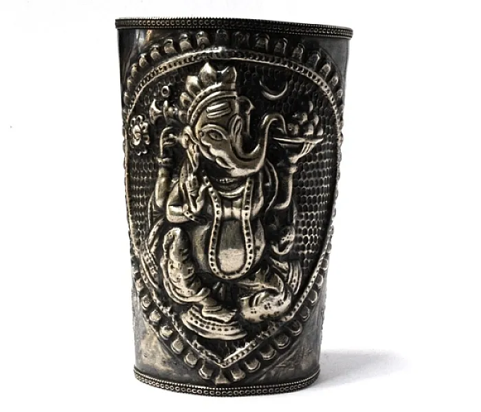 Bratara fixa medalion Ganesha India Argint