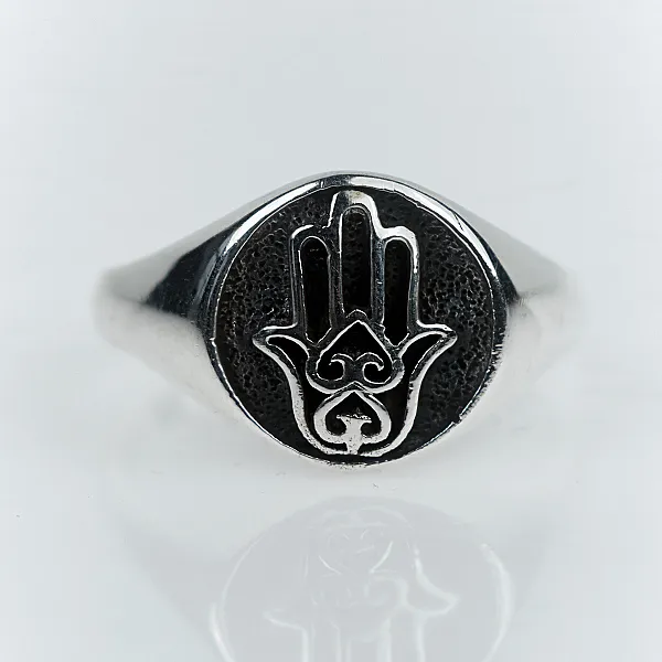 Inel mana Hamsa Argint