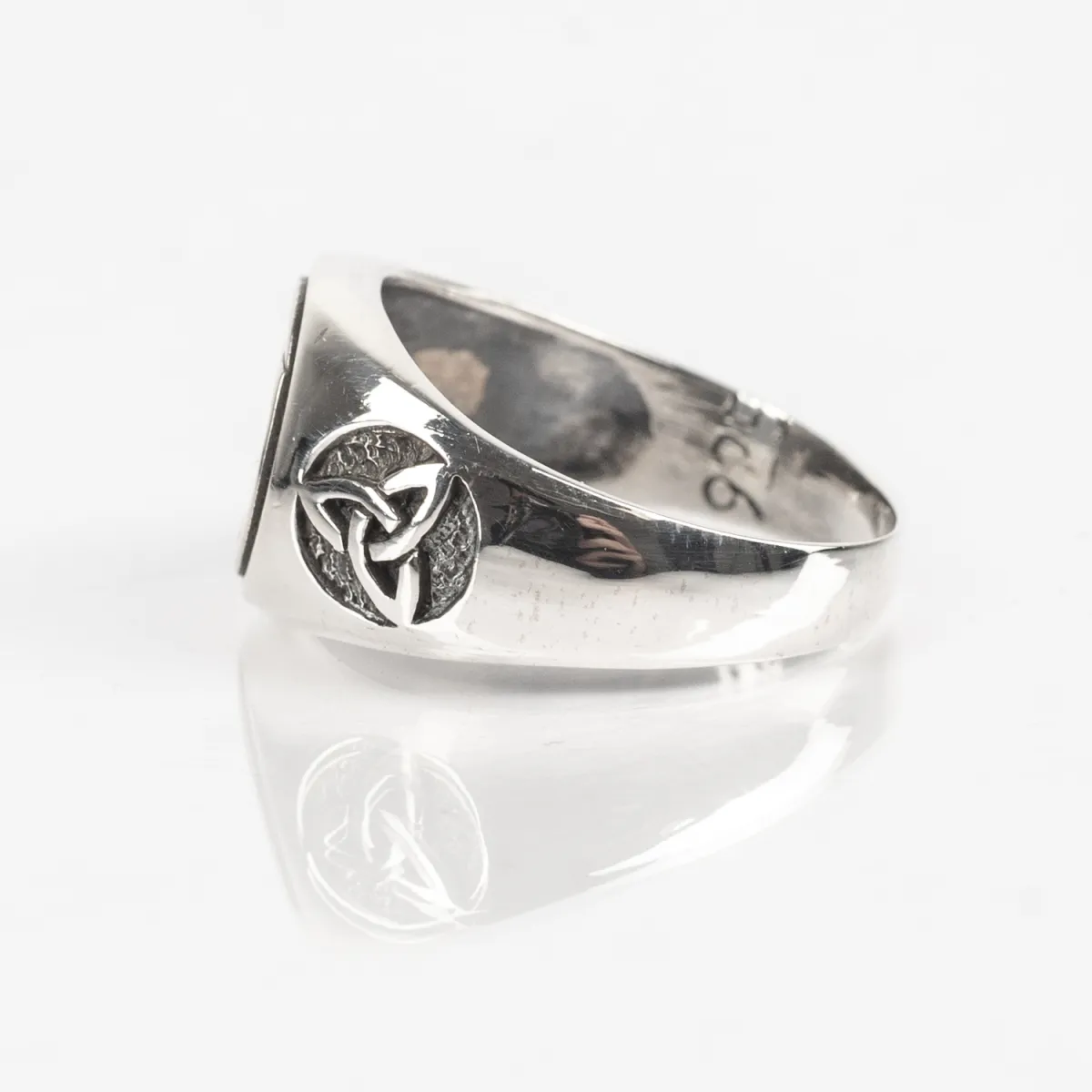 Inel triquetra slim Argint