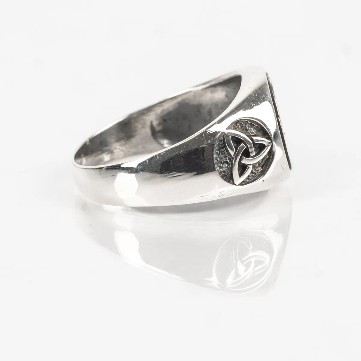 Inel triquetra slim Argint