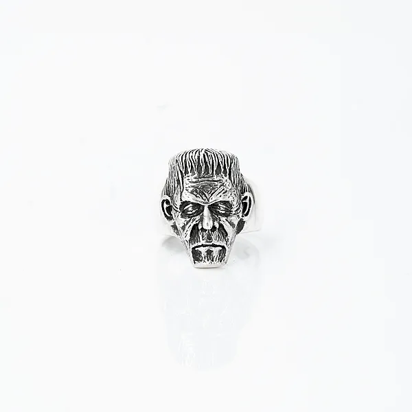 Inel cap Frankenstein Argint