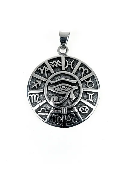 Pandantiv ochiul lui Horus zodiac Argint