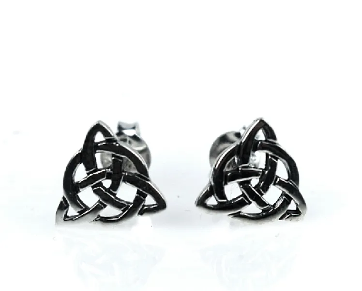 Cercei triquetra Argint