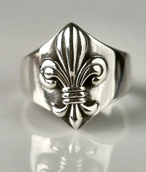 Inel Fleur de Lys s Argint