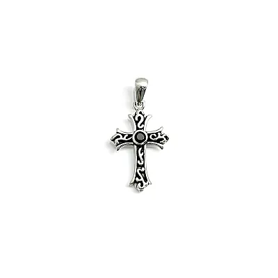 Pandantiv cruce gotica broderie s Argint - 3