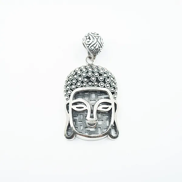 Pandantiv cap Buddha xxl Argint