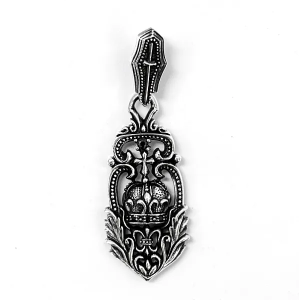 Pandantiv blazon coroana cruce Argint