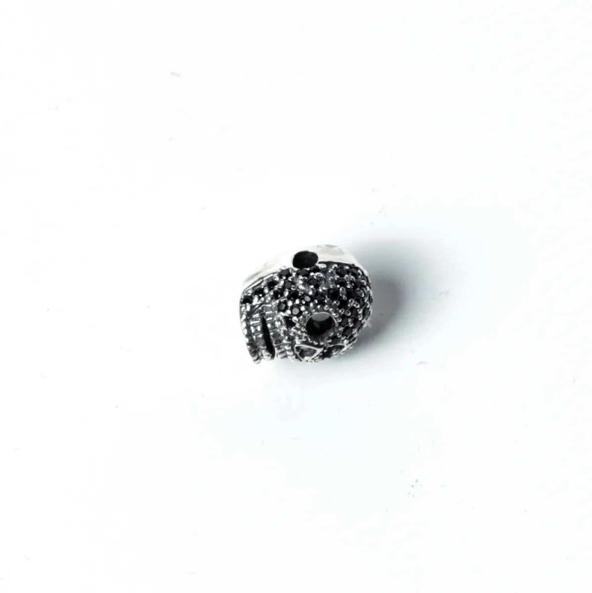 Pandantiv cap de mort c.z Argint