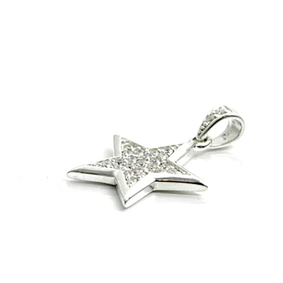 Pandantiv mini steluta zirconii Argint - 7