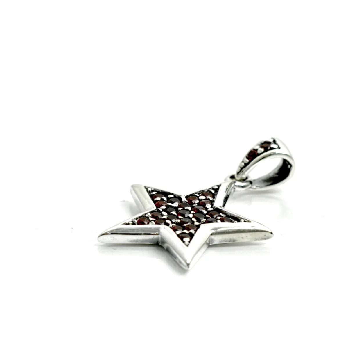 Pandantiv mini steluta zirconii Argint