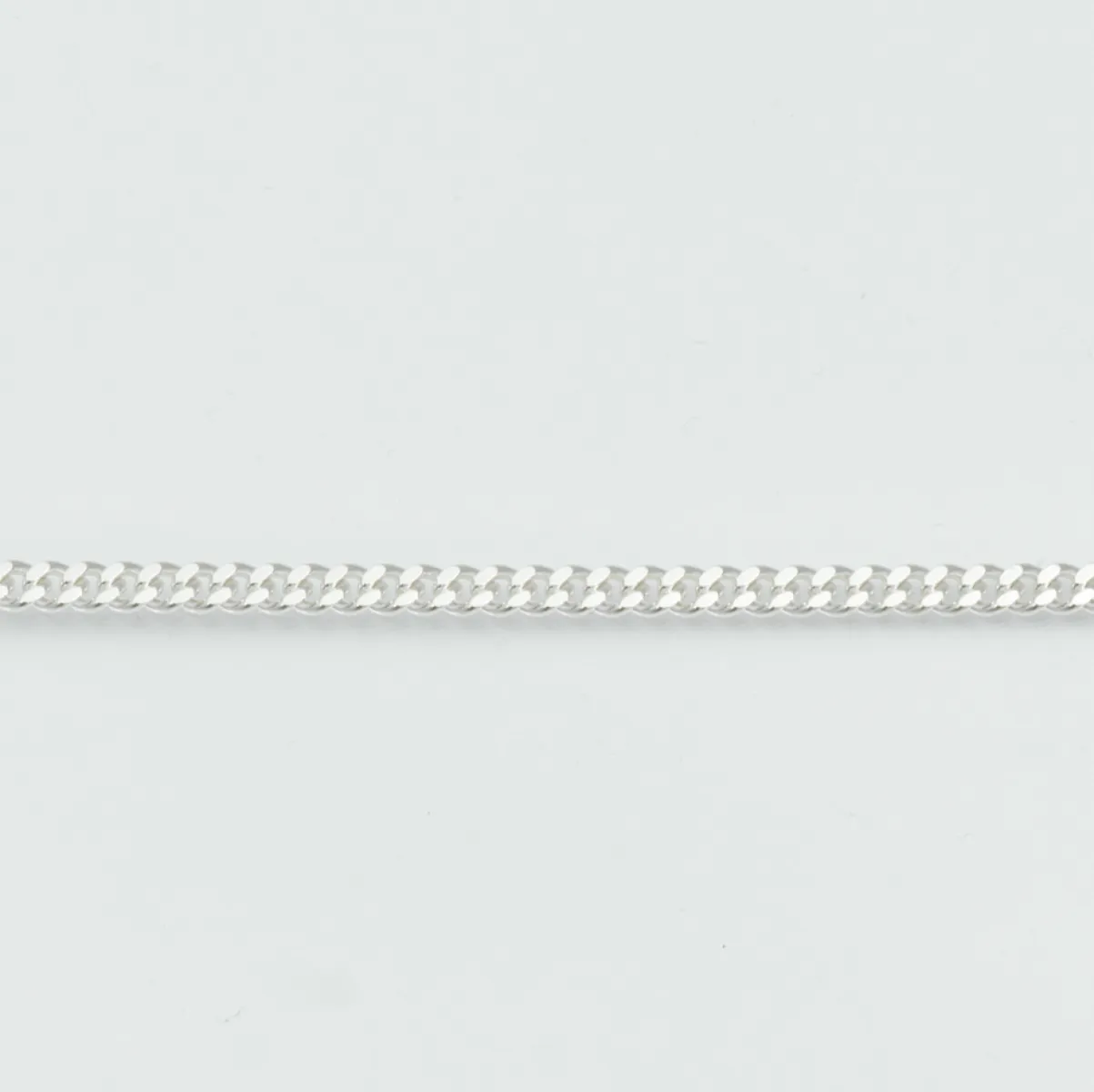 Lant cuban dreptunghiular 3mm Argint