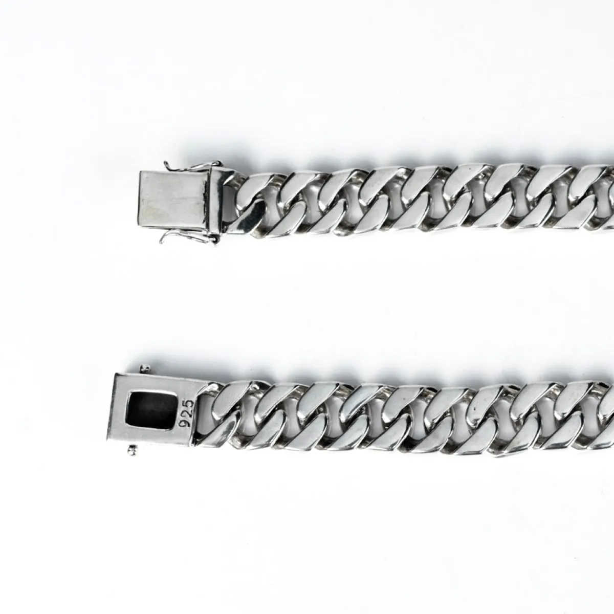 Colier impletit tip panzer 15 Argint