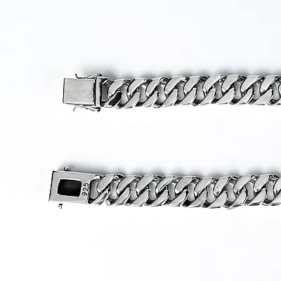 Colier impletit tip panzer 15 Argint - 4