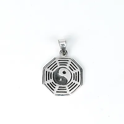 Pandantiv octogonal yin yang Argint - 1