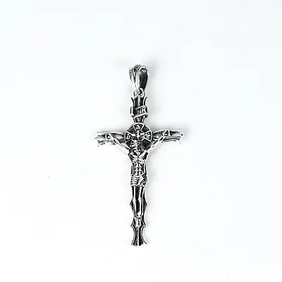 Pandantiv cruce Isus rastignit m Argint - 1