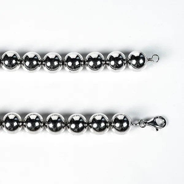 Lant bile 12 mm Argint