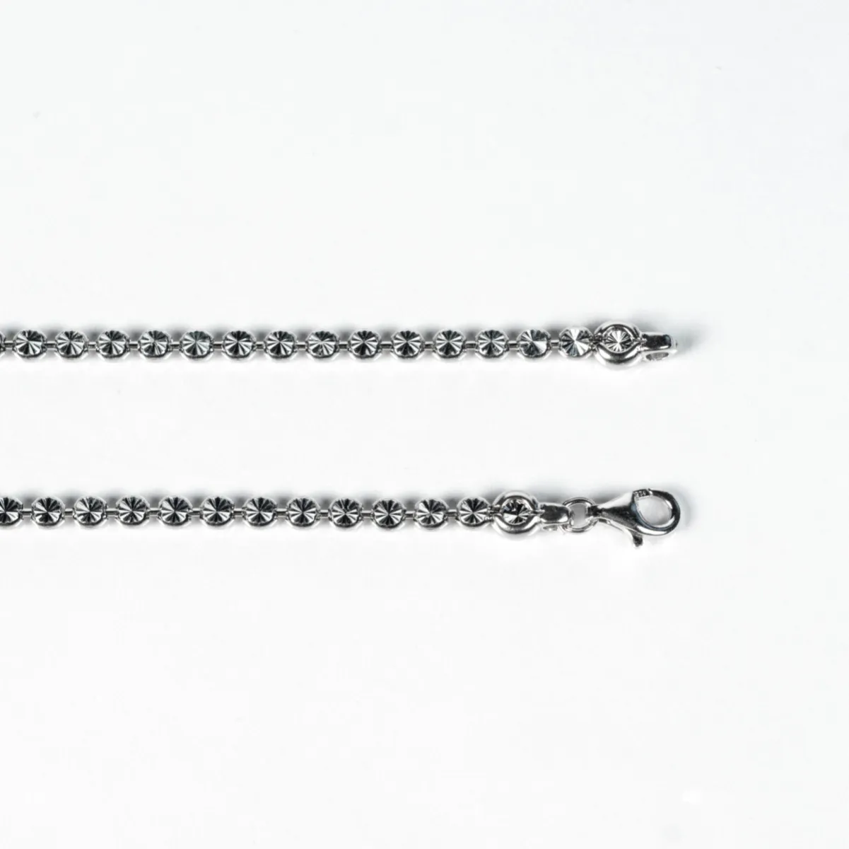 Lant star bead 300 diamantat Argint