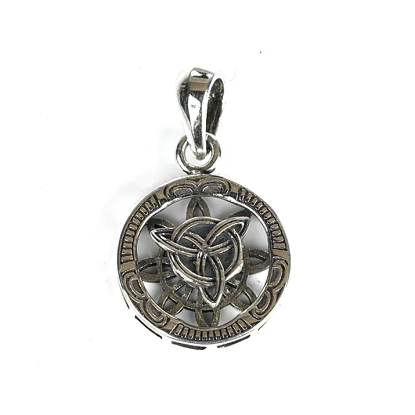 Pandantiv busola triquetra Argint