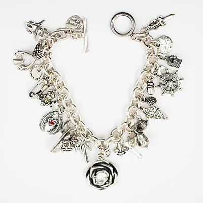 Bratara flexibila multi charms Argint - 7