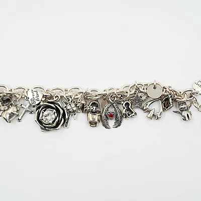 Bratara flexibila multi charms Argint - 9