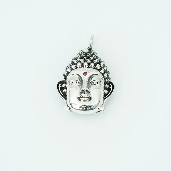 Pandantiv cap Budha xl Argint