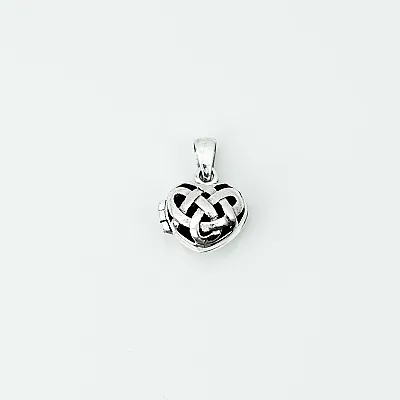 Pandantiv inima caseta nod celtic Argint - 1