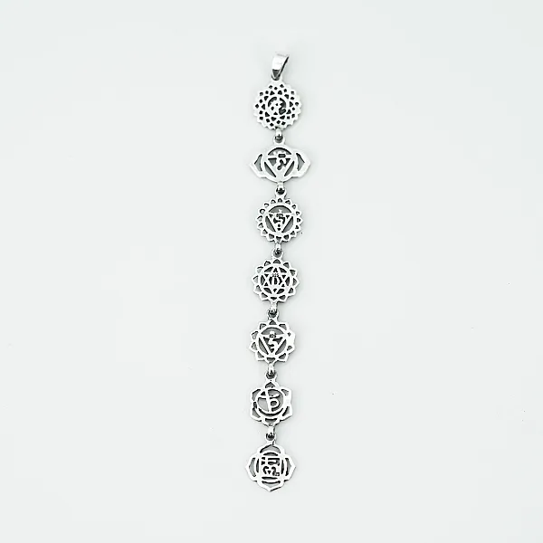 Pandantiv simbol chakra M Argint