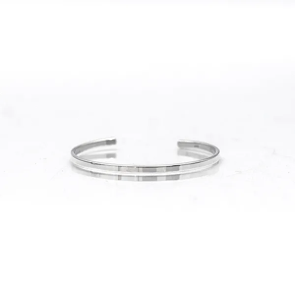 Bratara fixa plata lata 3mm Argint