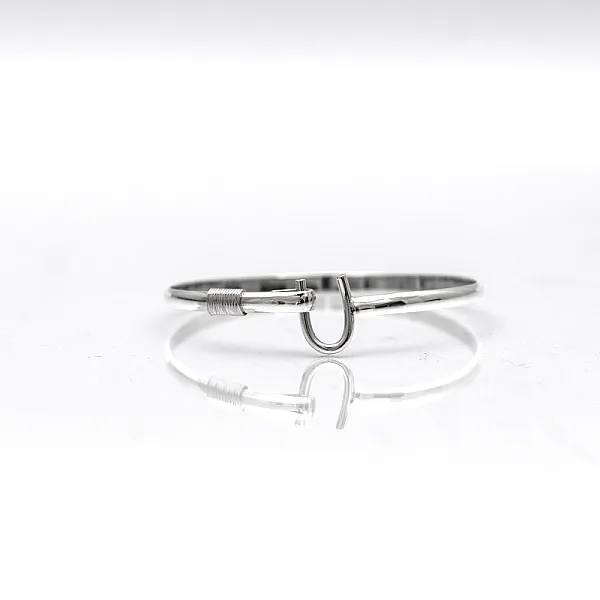 Bratara fixa simpla banda U.4*60 Argint