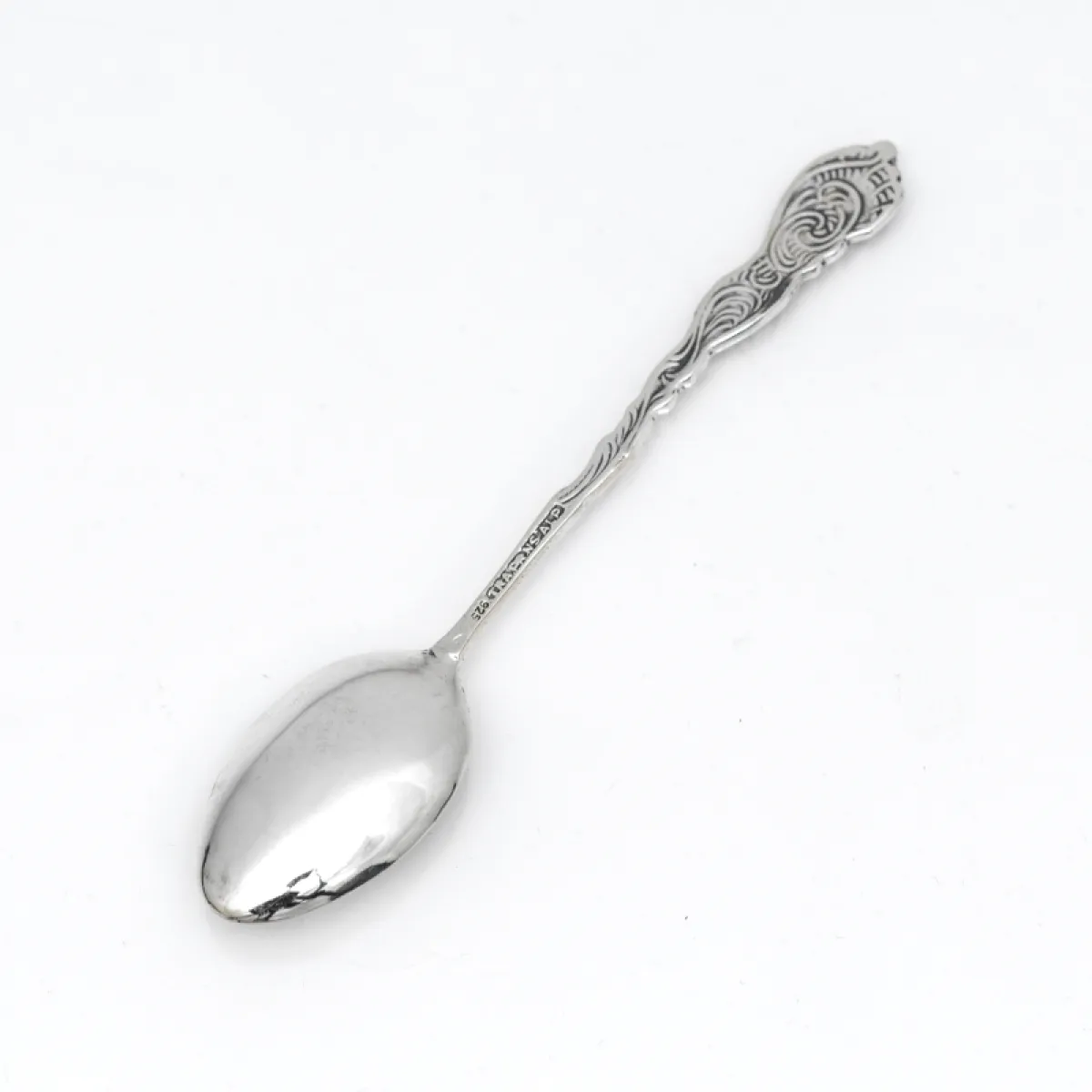 Lingurita cafea broderie Argint
