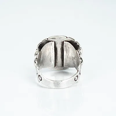 Inel Nepal rotund chihlimbar no.5 Argint - 4