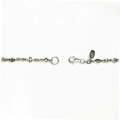 Lant romburi cruciulite gotice Argint - 4
