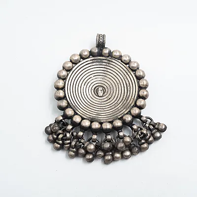 Pandantiv rotund Buddha clopotei India Argint - 3