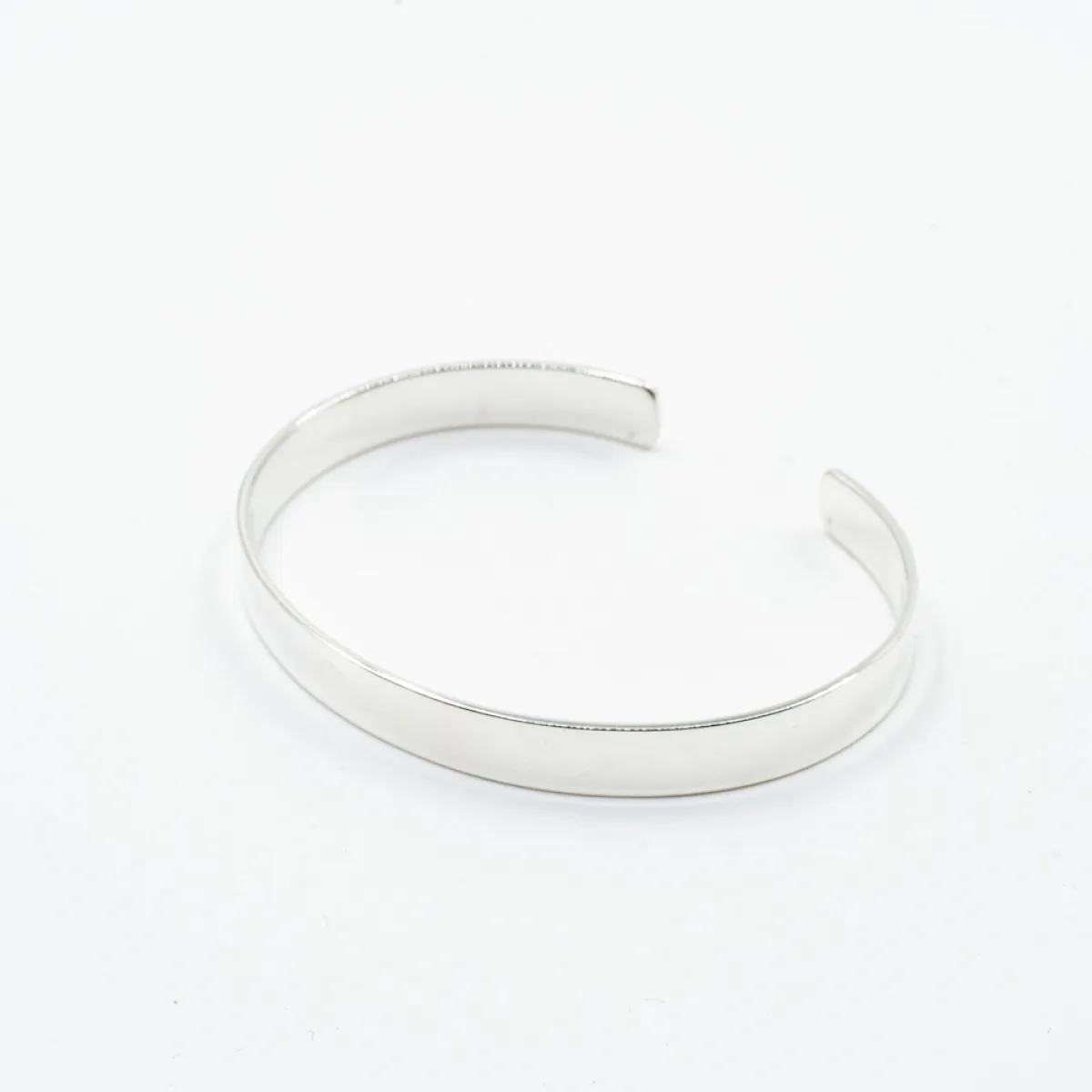 Bratara fixa simpla plata 6mm Argint
