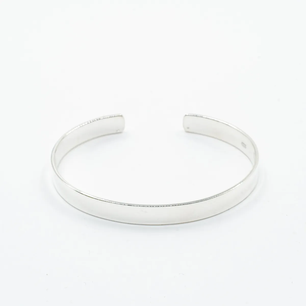 Bratara fixa simpla plata 6mm Argint