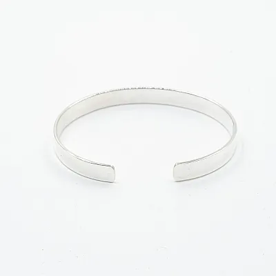 Bratara fixa simpla plata 6mm Argint - 3