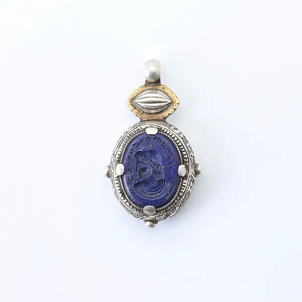 Pandantiv Afgan lapis.lazuli bumbi M Argint